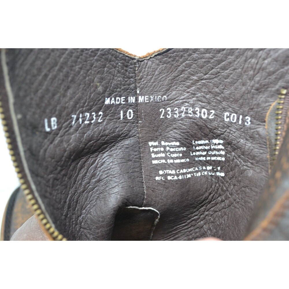 Liberty Black Womens Studded Leather Ankle Boots Size 10 LB-71232 vintage canela - Picture 15 of 16